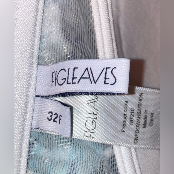 Blue Floral Halter Two Piece Swim Top - Picture 3 of 3